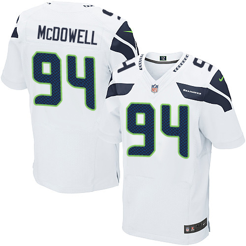 Nike Seahawks #94 Malik McDowell White Men's Stitched NFL Vapor Untouchable Elite Jersey - Click Image to Close